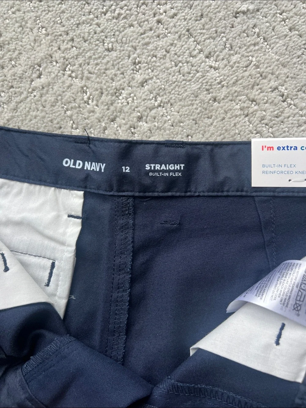 Old Navy Navy Straight-Leg Kids Chinos
